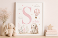 Personalised Sophie Bunny Nursery Print