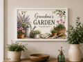 Grandma’s Garden – Botanical Gardening A4 Wall Art